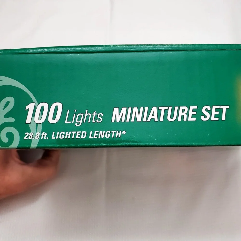 GE 100 Miniature String Light Multi-Color☆28.8' Feet☆Merry Midget Indoor/Outdoor